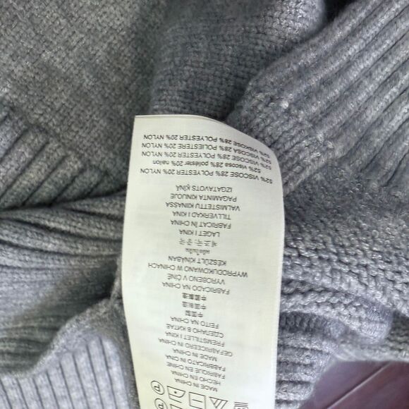 Michael Kors Chain-Neck Sleeveless Sweater Tunic Pearl Heather Gray NWT Size M S - Picture 7 of 11